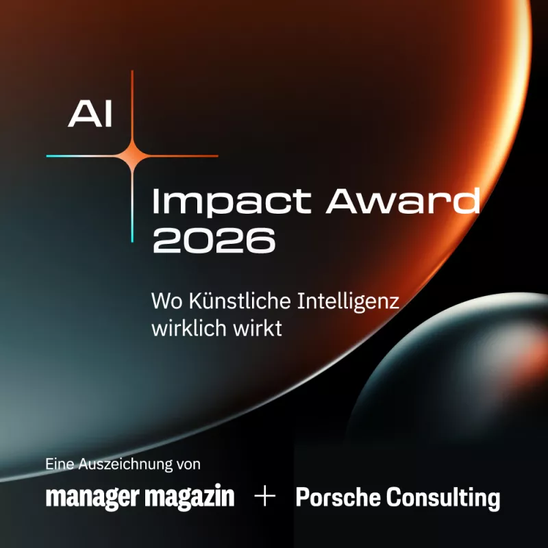 AI Impact Award manager magazin + Porsche Consulting
