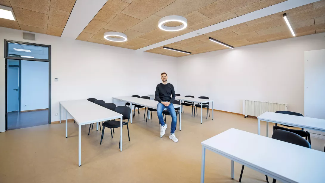 Jonas Beuth, Produktentwickler bei Kleusberg.
